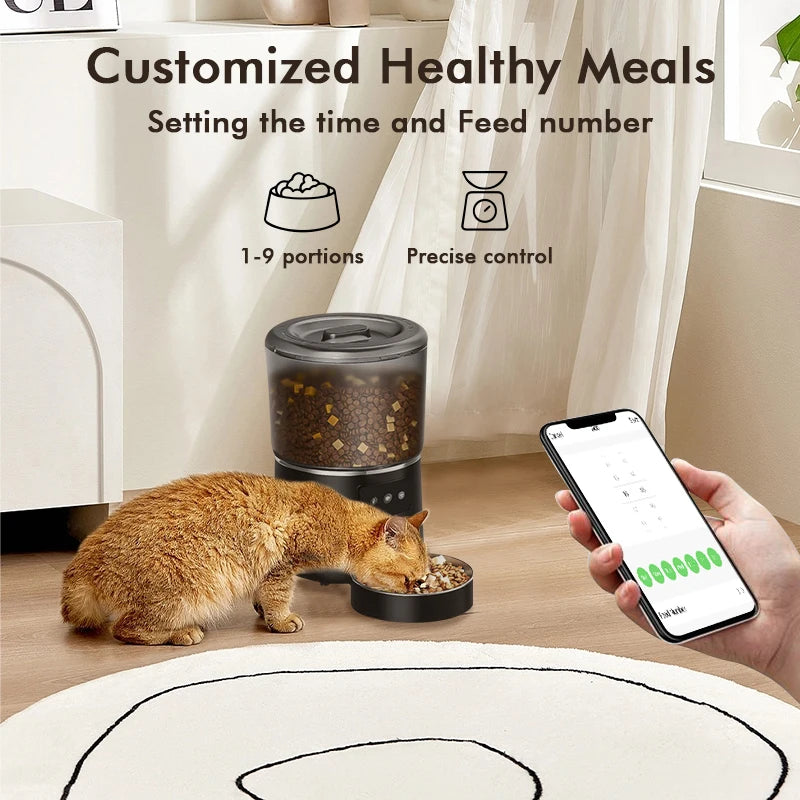 NPET 4L Automatic Smart Pet Feeder for Cats and Dogs