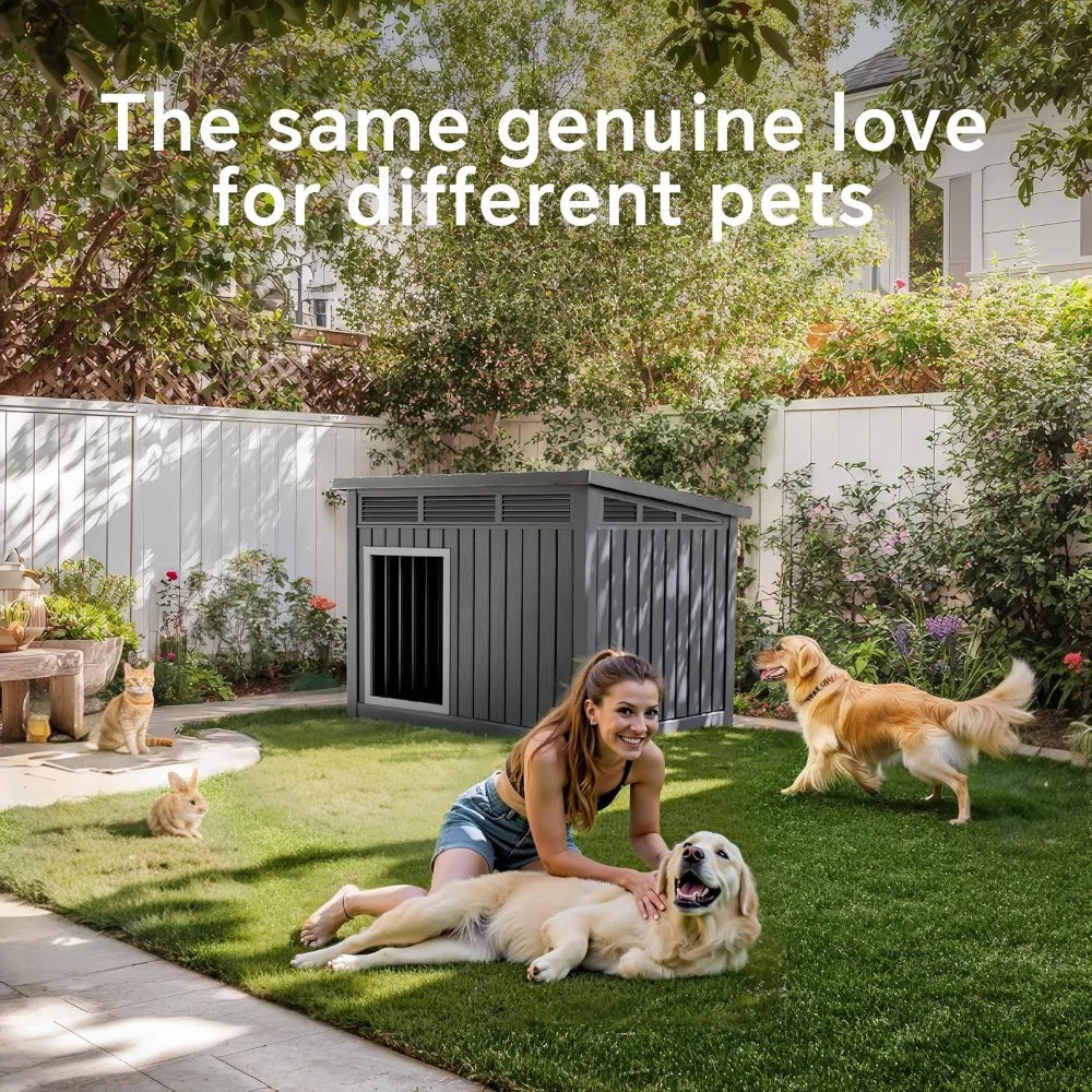 Weatherproof Dog House for Indoor and Outdoor Use Large Dogs