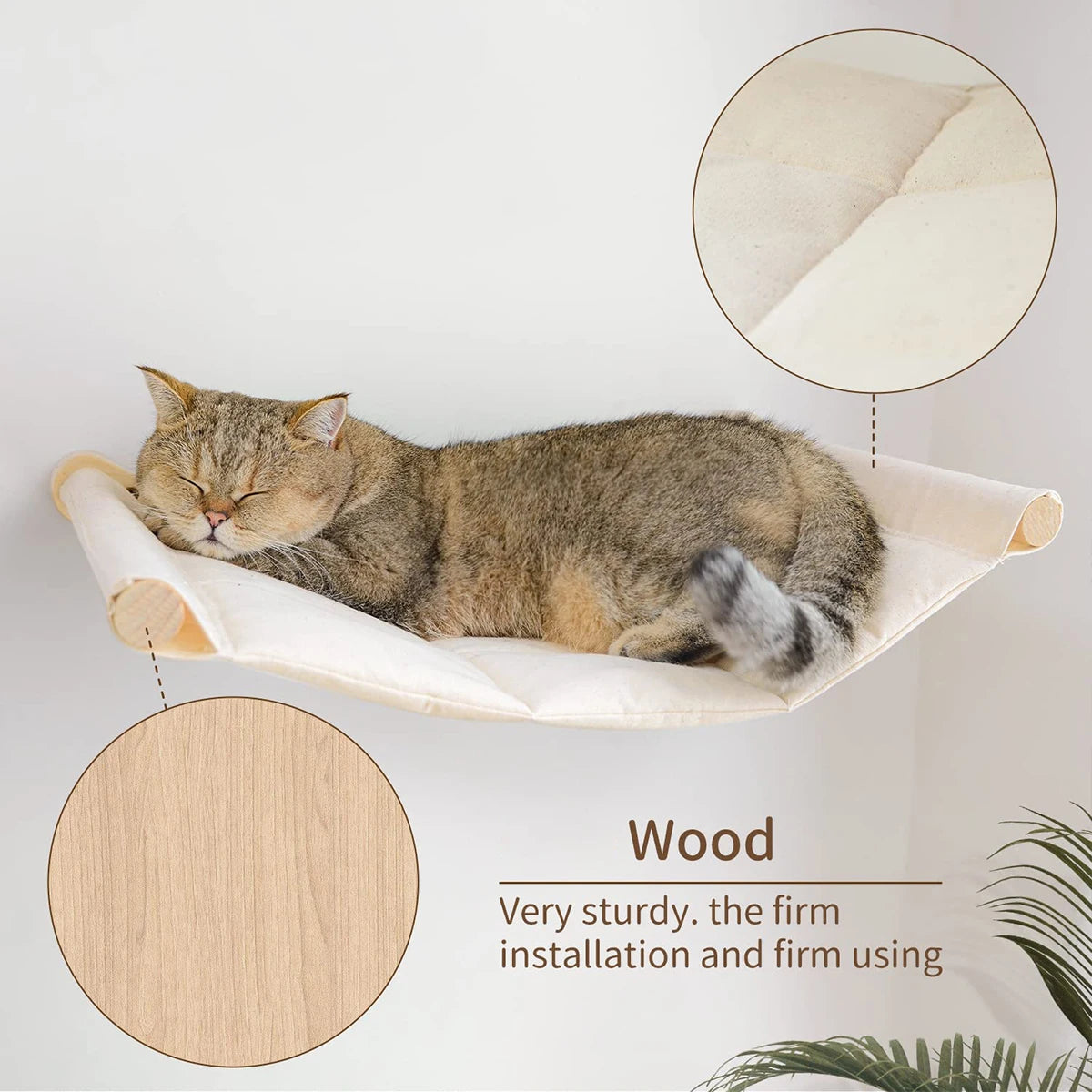 Cat Wall Mounted Hammock Bed For Large Cats And Kittens