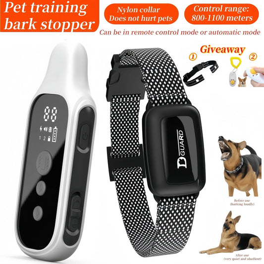 YHLC Detachable Dog Bark Collar Rechargeable Vibration