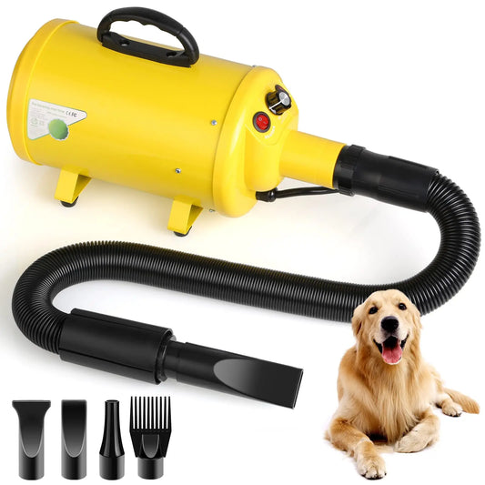 Dog Hair Dryer 3.8HP 2800W Pet Grooming Blower for Large Dogs