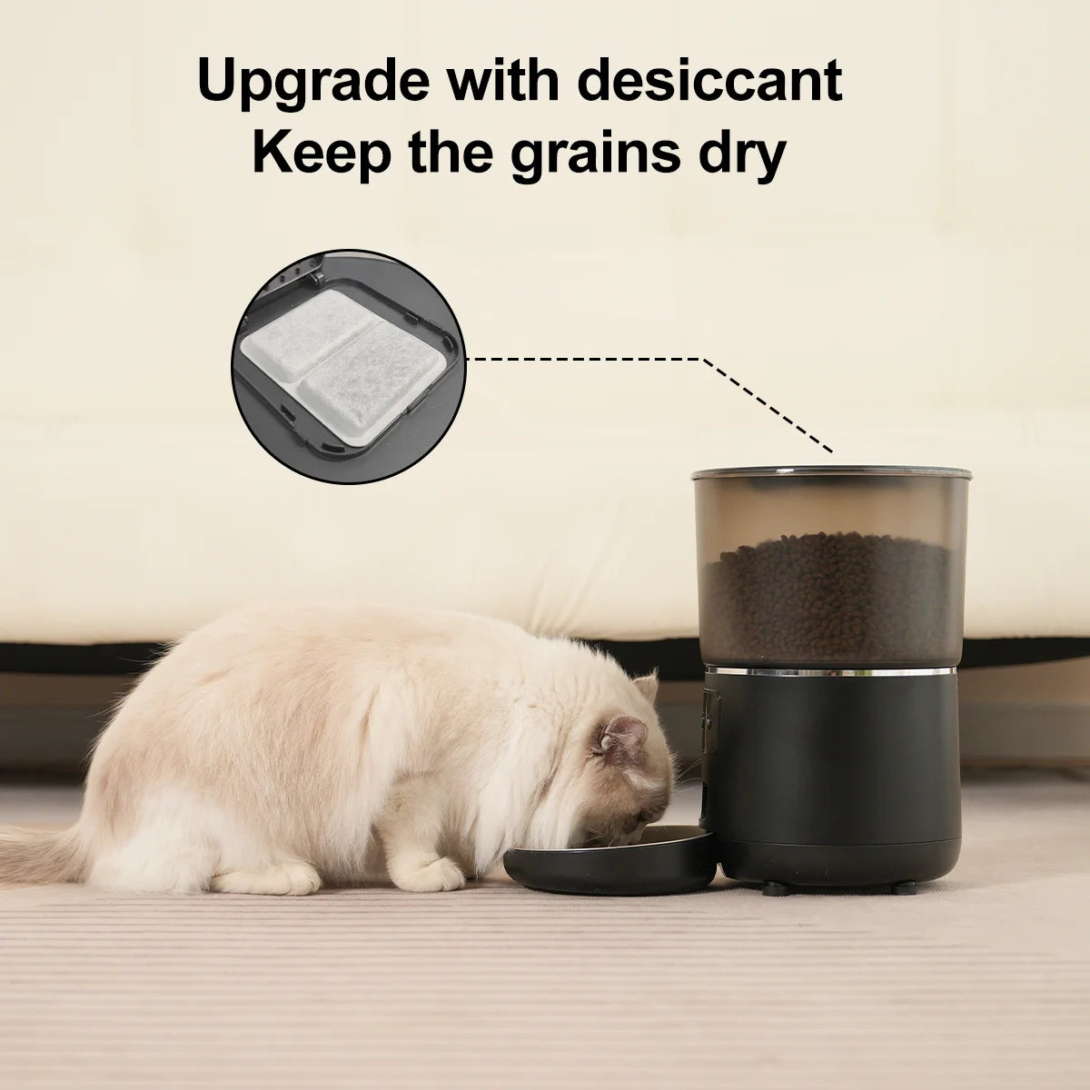 NPET Automatic WiFi Cat Feeder 4L Smart Portion Control