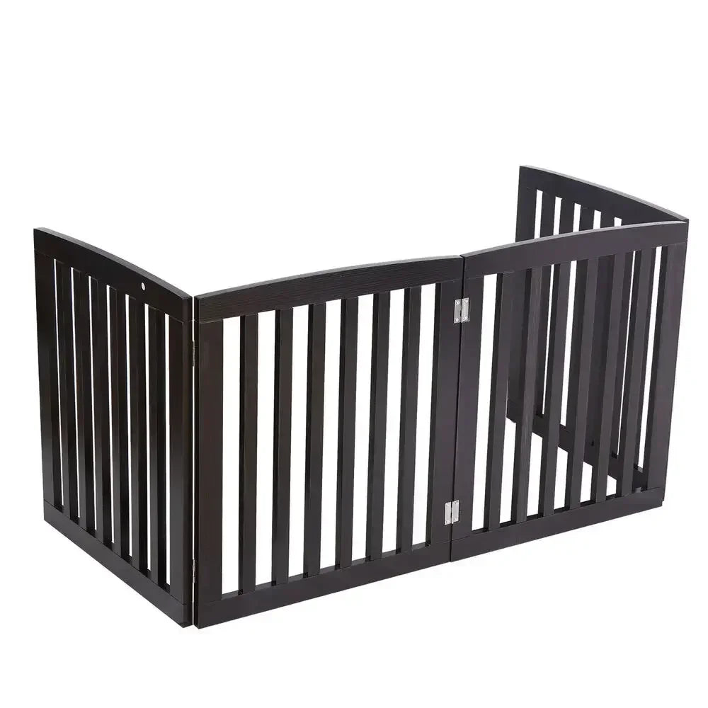 Folding Pet Fence Dog Gate Safety Barrier 3/4 Panels Multi-Color