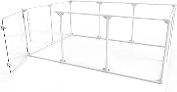 27" Tall Large Lucidium Pet Pen, White