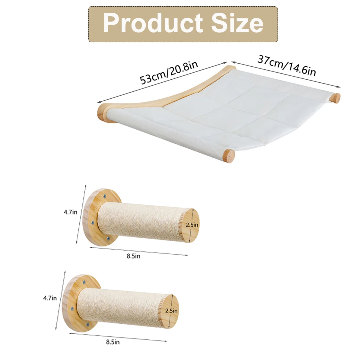Cat Wall Mounted Hammock Bed For Large Cats And Kittens