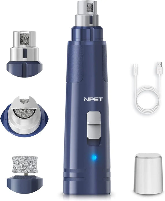NPET Dog Nail Grinder with LED Light and Safety Guard