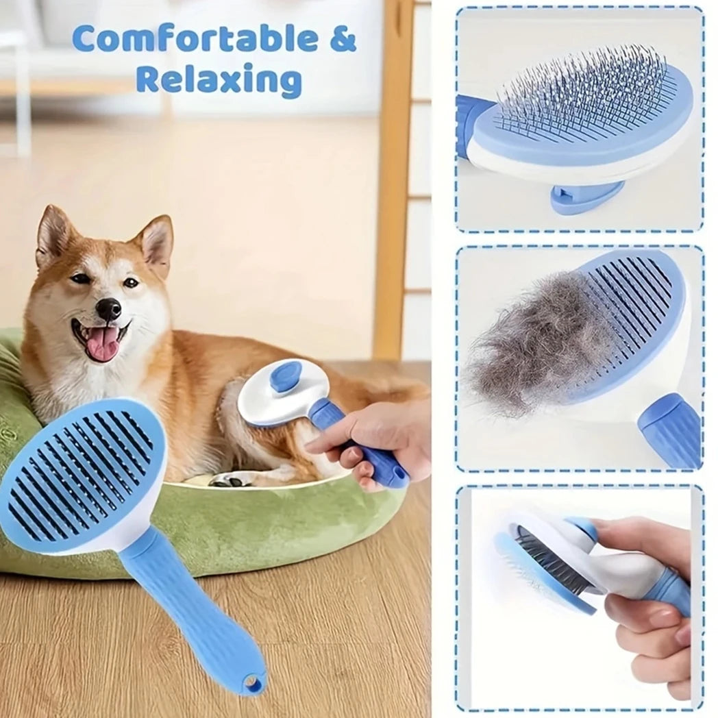 7 Pack Pet Grooming Set with Comb Shampoo Brush and Clippers