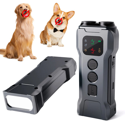 Ultrasonic Dog Repeller Training Device Rechargeable LED