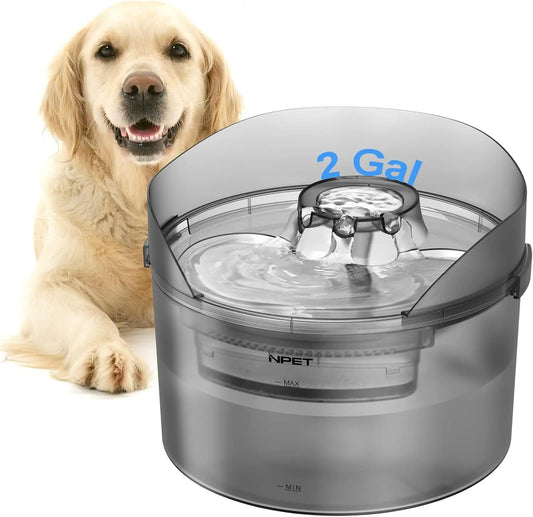 NPET DF30 Large Automatic Dog Water Fountain 2 Gallon 8L