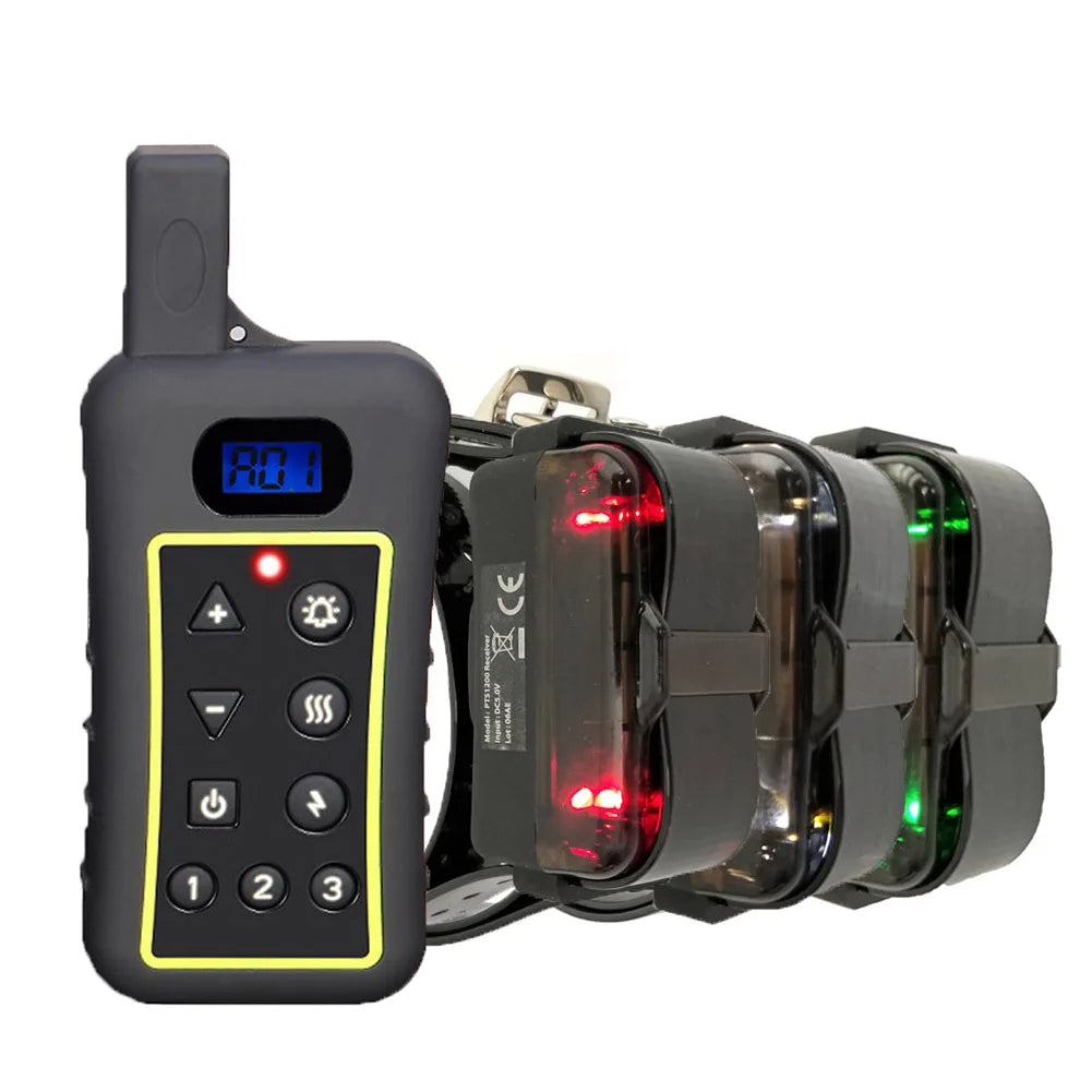 JANPET 1200m Remote Control Dog Collar Anti Bark Led Light