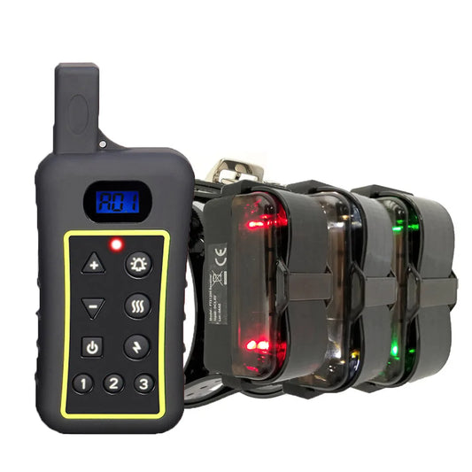 JANPET 1200m Remote Control Dog Collar Anti Bark Led Light