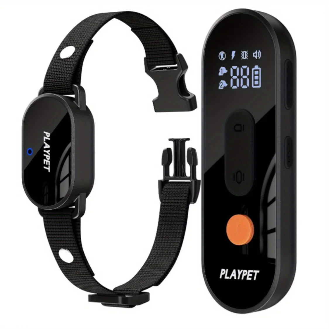 Rechargeable Waterproof Dog Shock Collar with Remote and LED Light