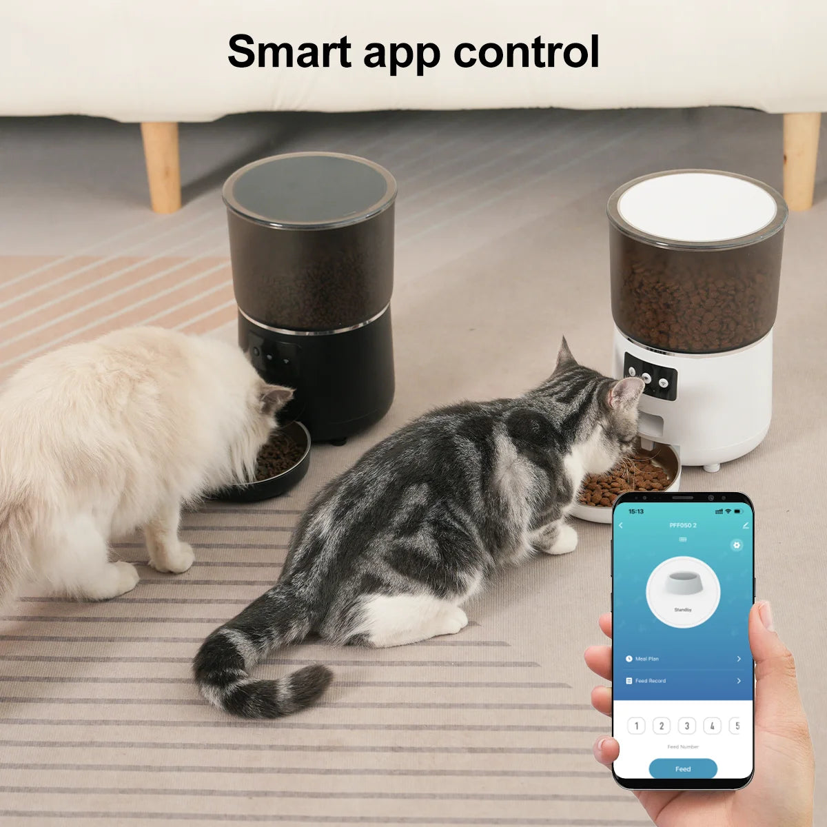 NPET Automatic WiFi Cat Feeder 4L Smart Portion Control