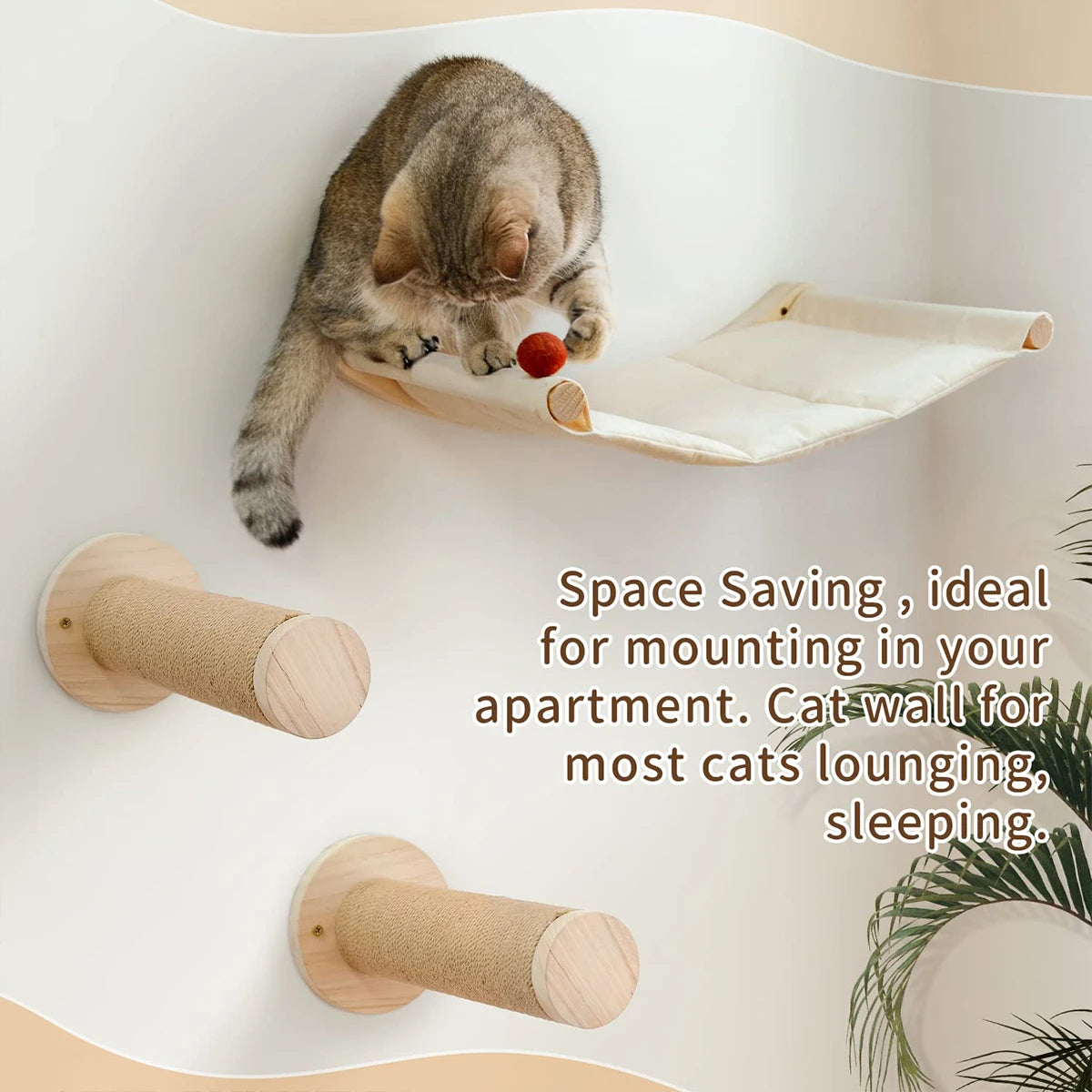 Cat Wall Mounted Hammock Bed For Large Cats And Kittens