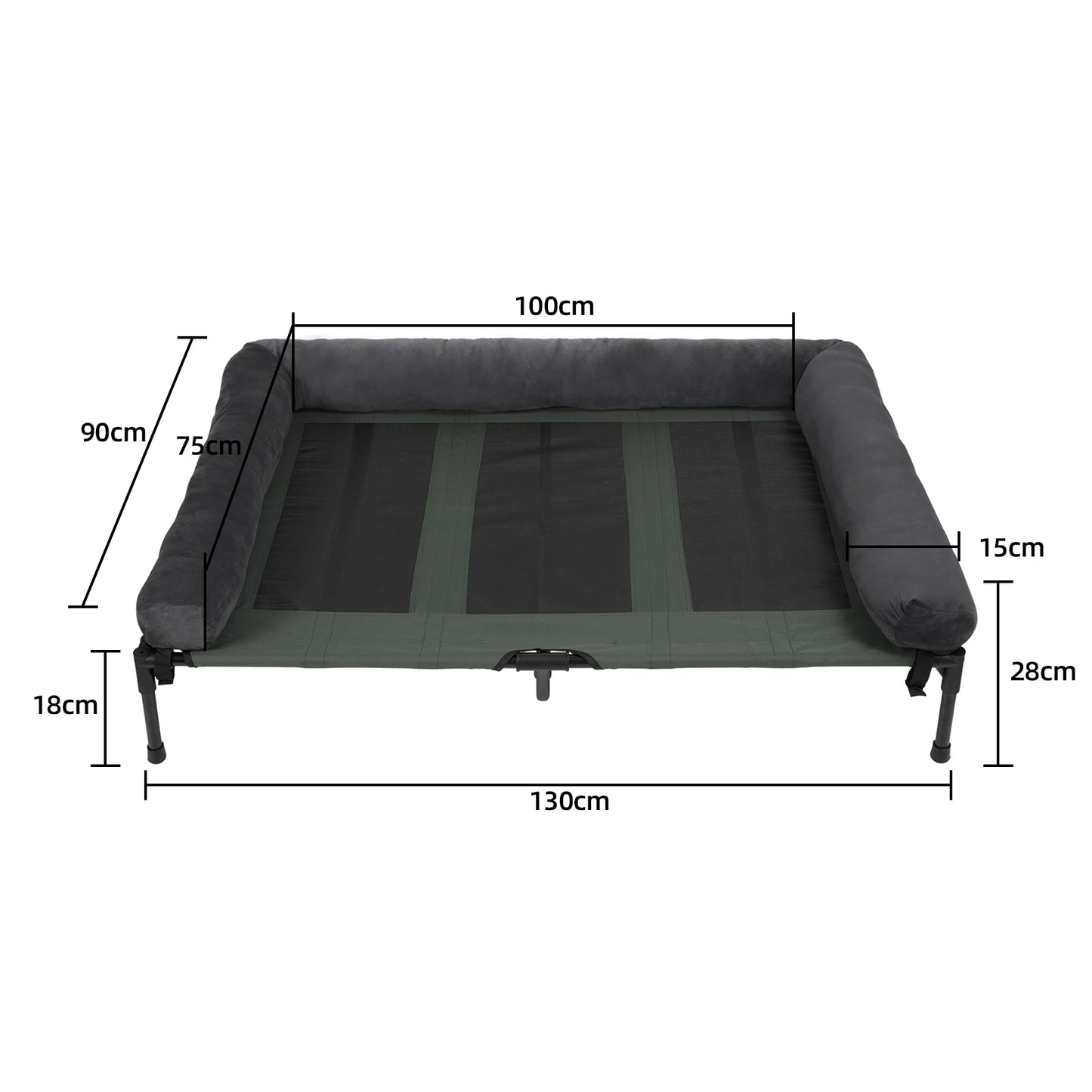 Indoor Outdoor Elevated Pet Bed for Dogs and Cats L XL 2XL