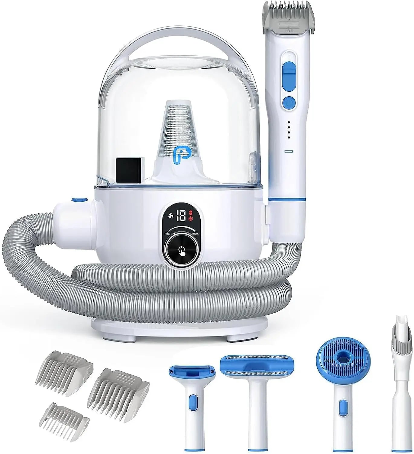 5-in-1 Pet Grooming Vacuum Kit for Dogs and Cats Low Noise
