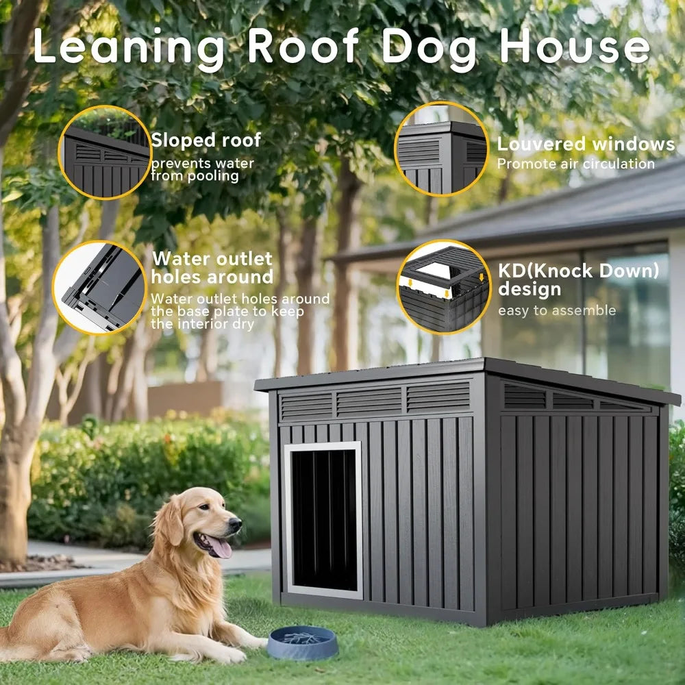 Weatherproof Dog House for Indoor and Outdoor Use Large Dogs