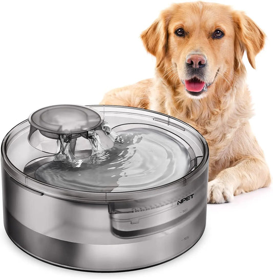 NPET DF10 Dog Water Fountain 170oz Large Automatic Dispenser