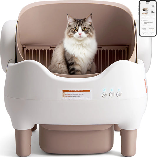 Self Cleaning Automatic Cat Litter Box with App Control