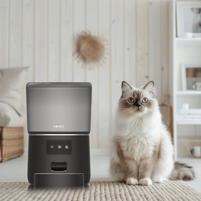 NPET 4L Automatic Smart Pet Feeder for Cats and Dogs