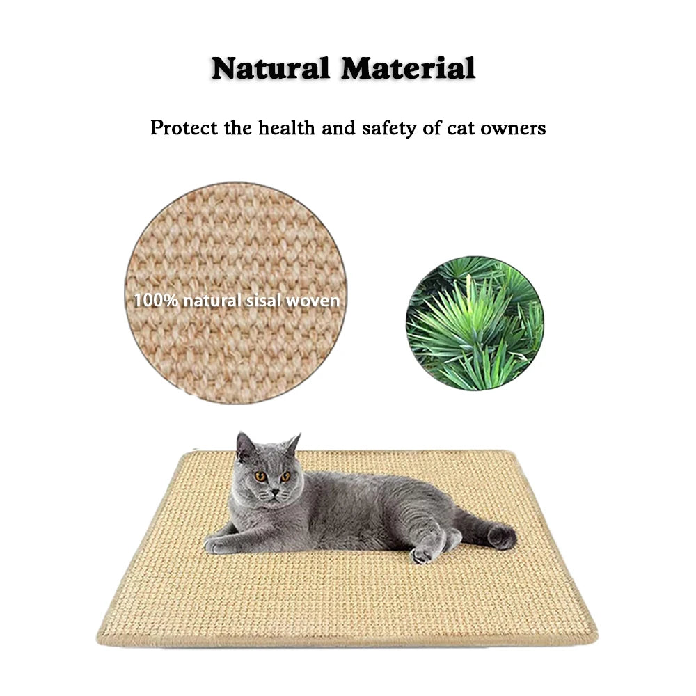 Premium Sisal Cat Scratching Mat for Healthy Scratching Habits