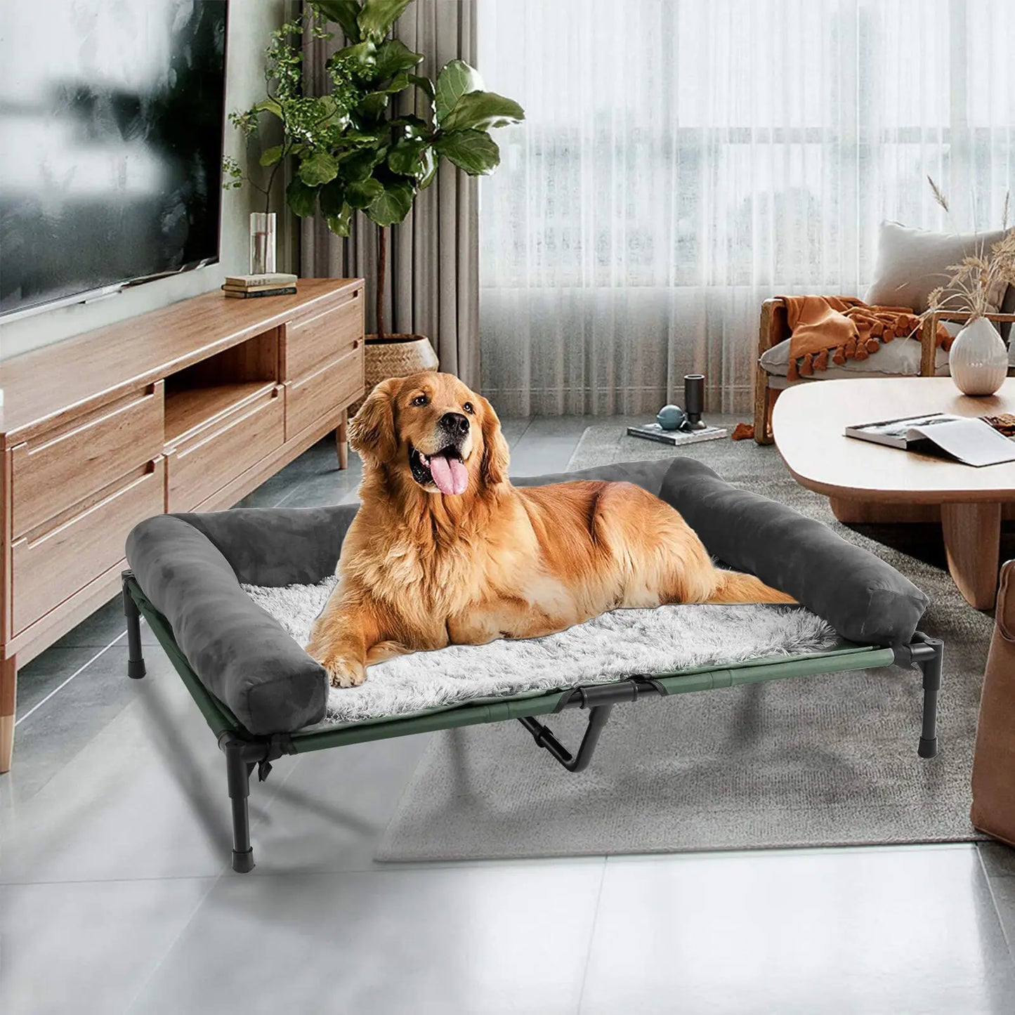 Indoor Outdoor Elevated Pet Bed for Dogs and Cats L XL 2XL