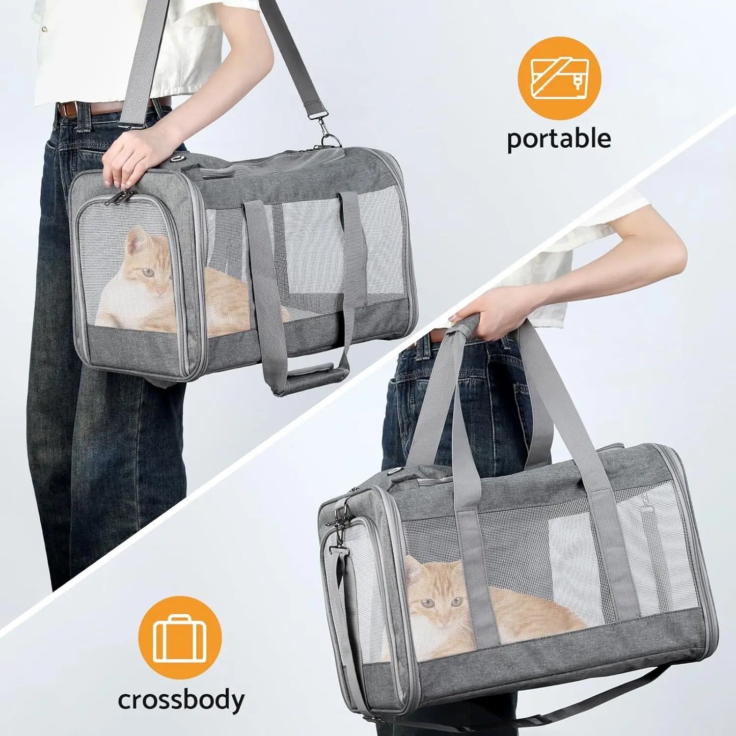 Airline Approved Soft Pet Carrier for Cats and Dogs Travel