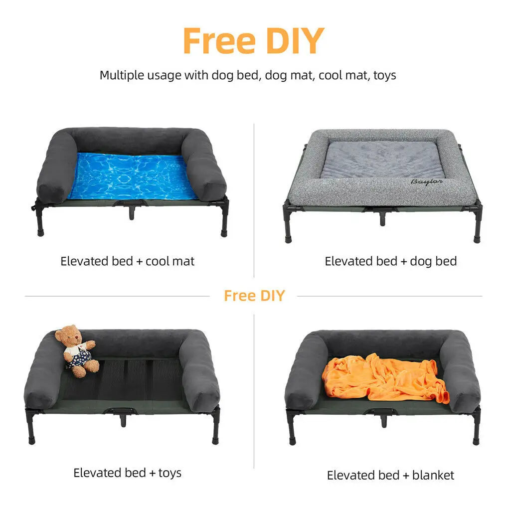 Indoor Outdoor Elevated Pet Bed for Dogs and Cats L XL 2XL