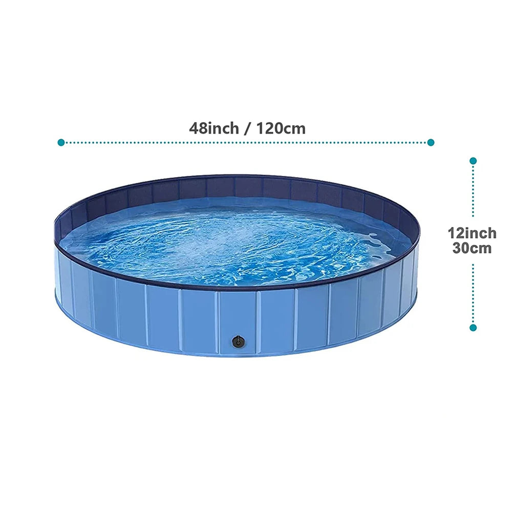 Foldable Portable Dog Pool For Large Dogs Bath Tub
