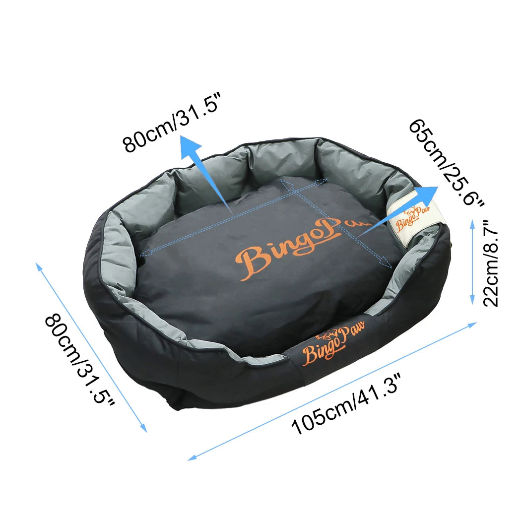 All Season Calming Dog Bed With Removable Oxford Cover