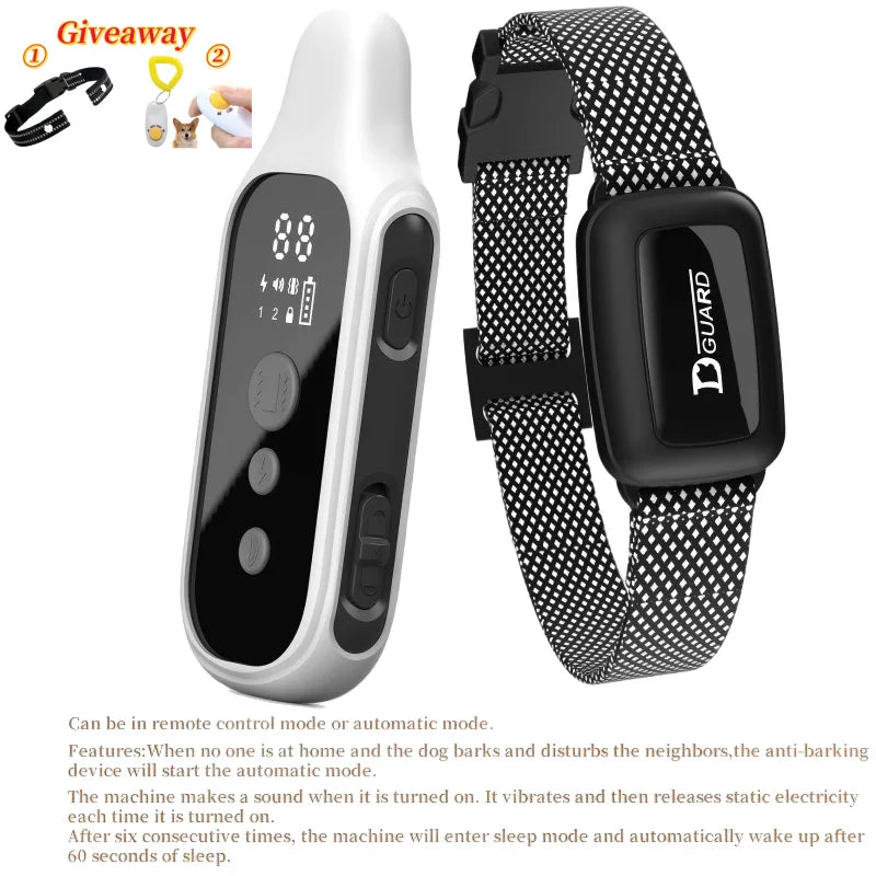 YHLC Detachable Dog Bark Collar Rechargeable Vibration