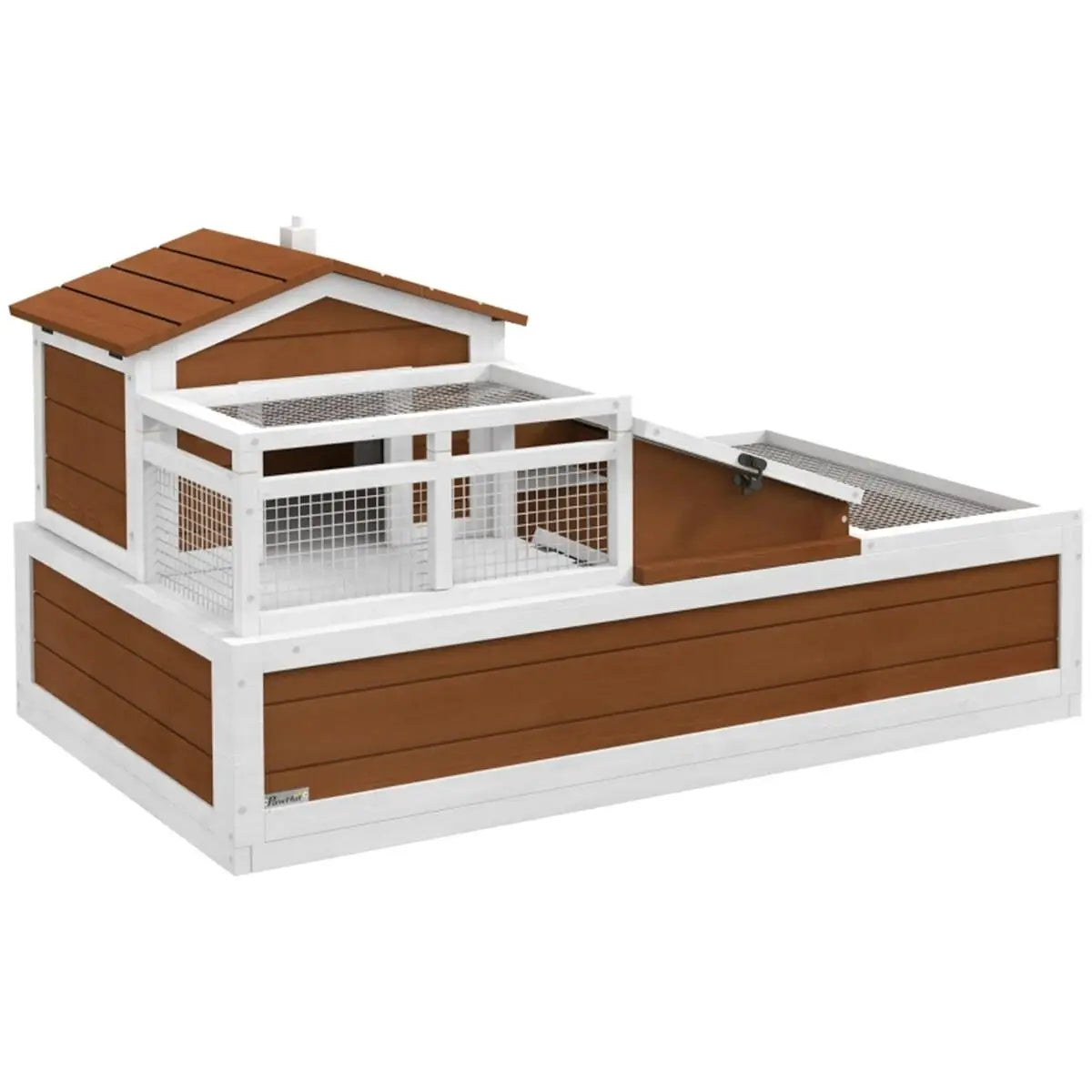 Wooden Rabbit Cage - Secure & Durable | Fast Shipping (Not Available at)