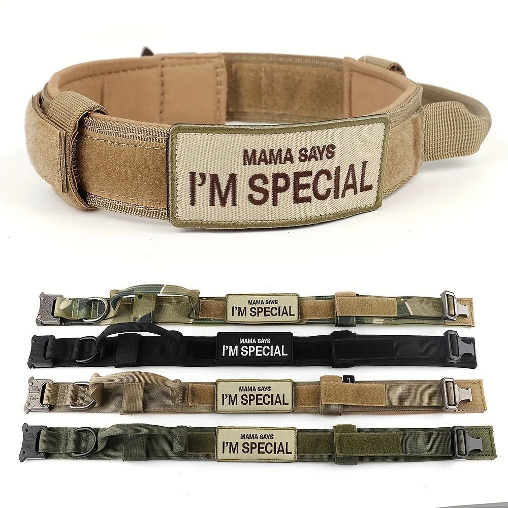 Military Tactical Dog Harness Vest With Leash Patches Set For Malinois