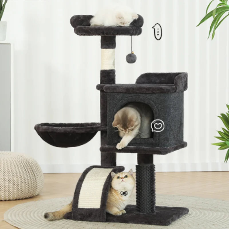 Hoopet 36.6 Inch Cat Tree Climbing Frame With Hammock