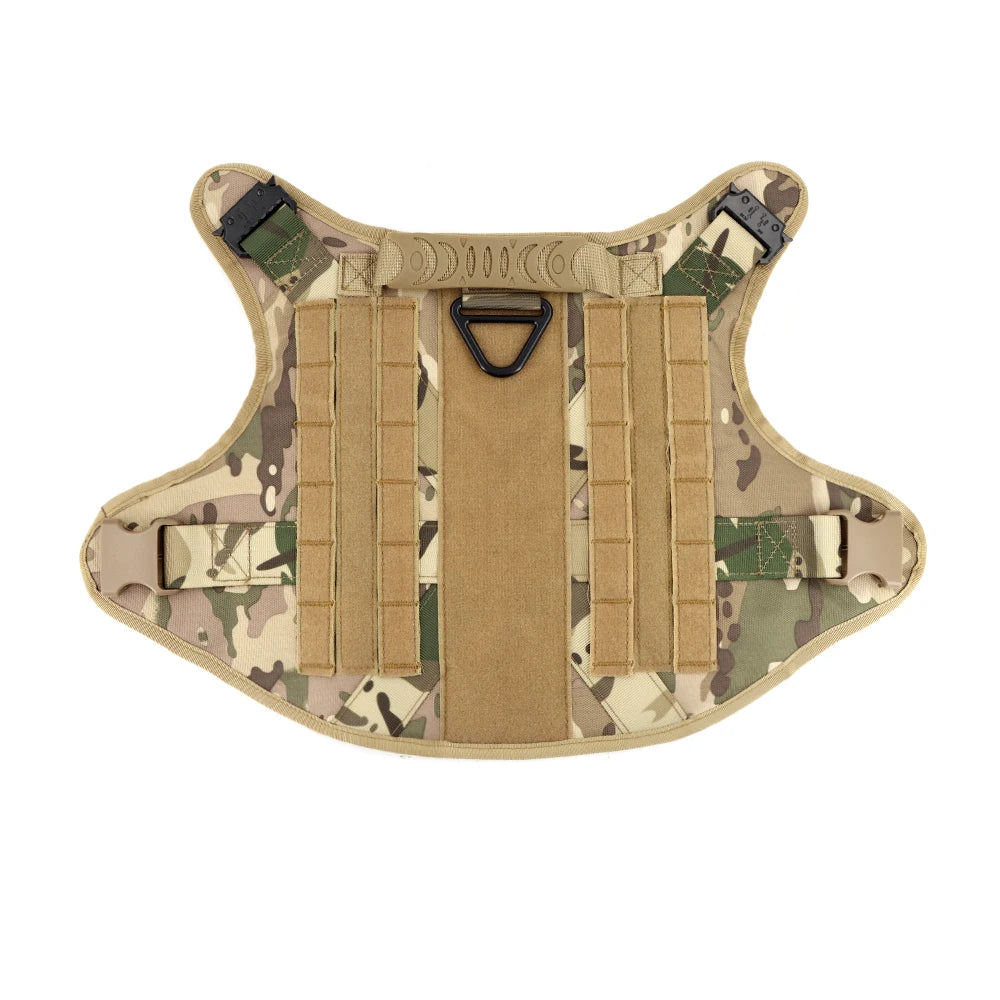 Military Tactical Dog Harness Vest With Leash Patches Set For Malinois
