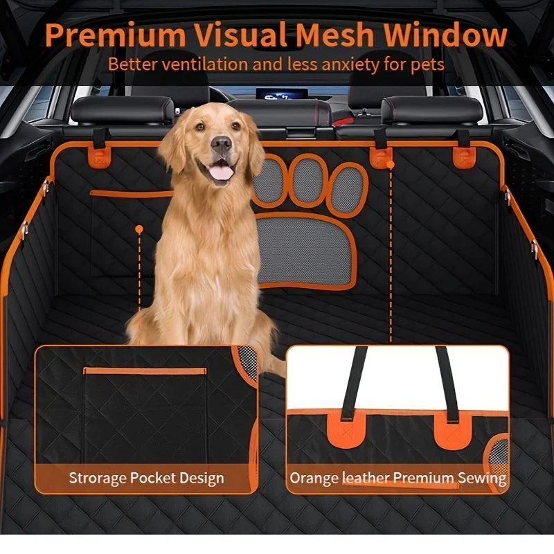 Heavy Duty Dog Seat Cover Hammock With Side Flaps Waterproof