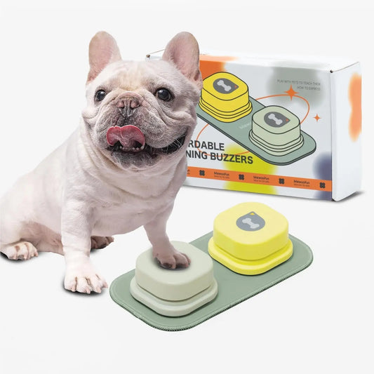 Mewoofun Dog Talking Buttons Set with Rubber Mat for Training