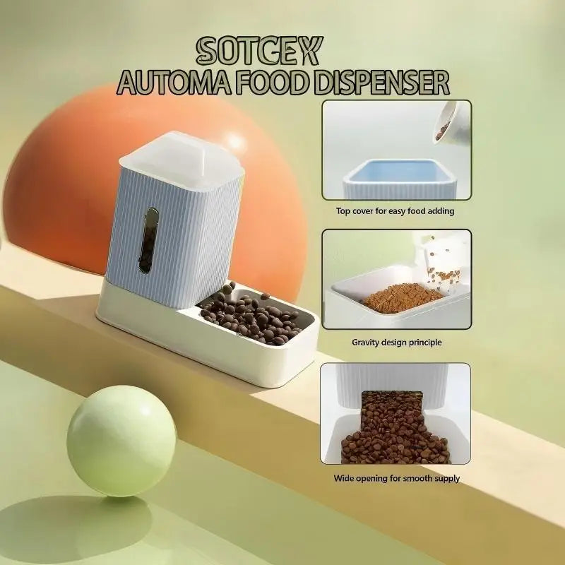 Large Capacity Automatic Dog and Cat Feeder Water Dispenser