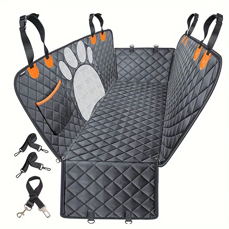 Heavy Duty Dog Seat Cover Hammock With Side Flaps Waterproof