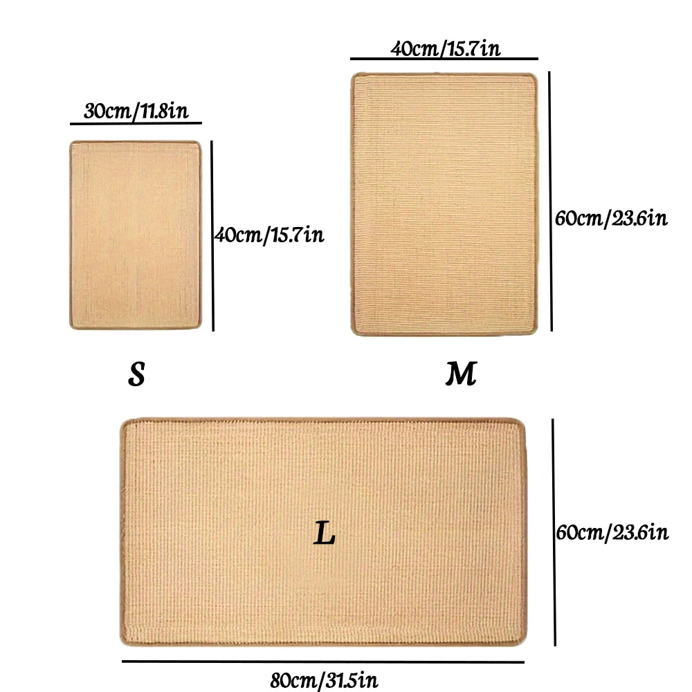 Premium Sisal Cat Scratching Mat for Healthy Scratching Habits