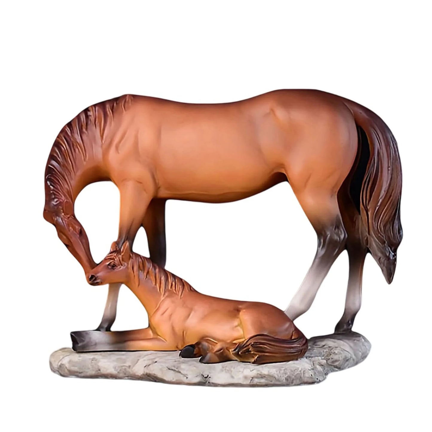Elegant Resin Horse Figurine For Christmas Table Centerpiece
