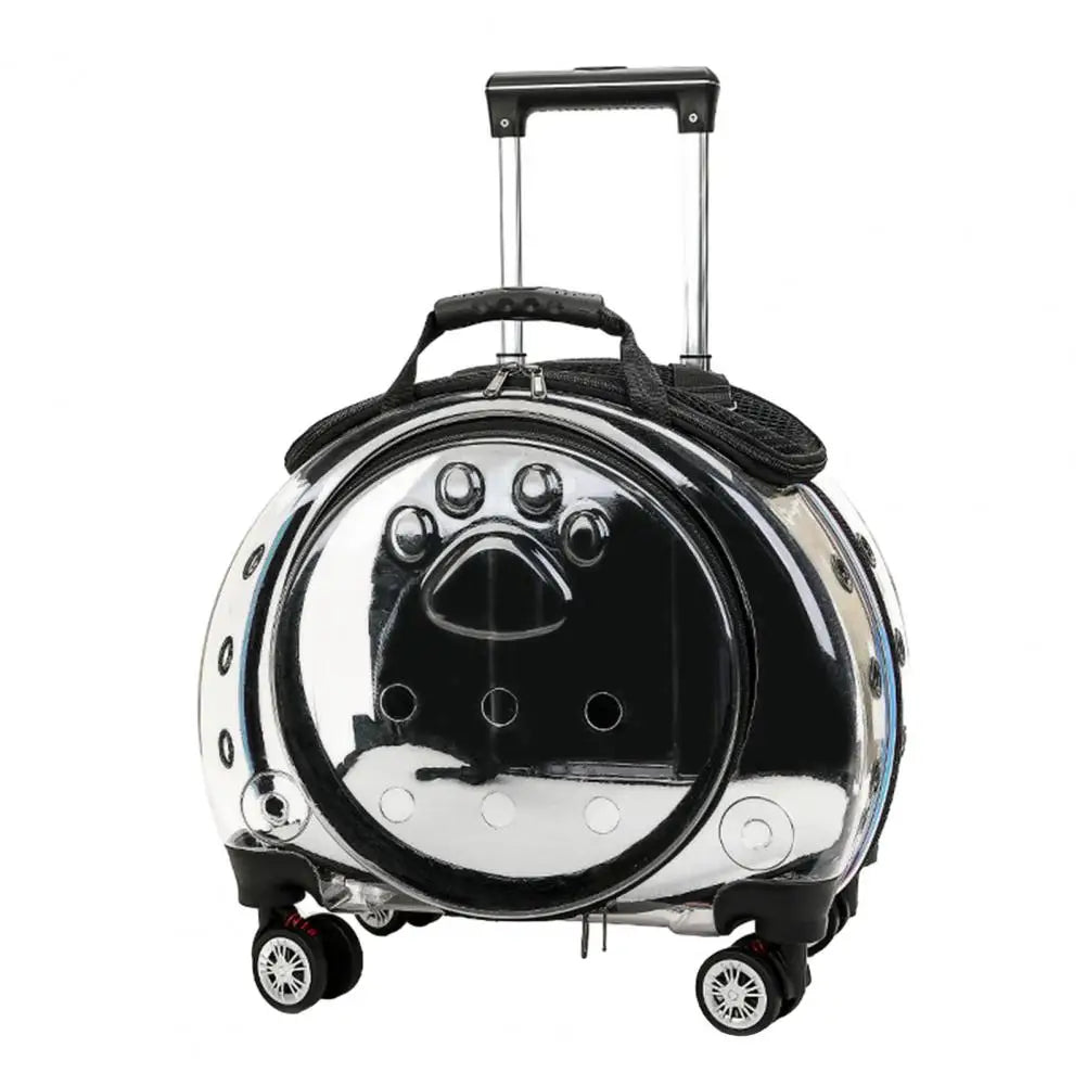 Portable Pet Trolley Case With Ventilation Holes For Cats