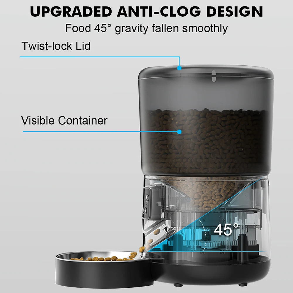 NPET 4L Automatic Smart Pet Feeder for Cats and Dogs