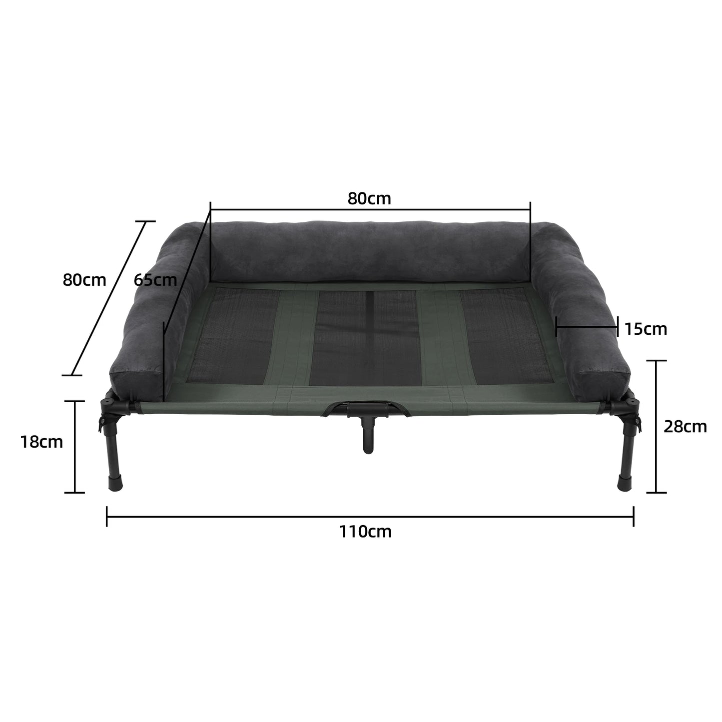 Indoor Outdoor Elevated Pet Bed for Dogs and Cats L XL 2XL