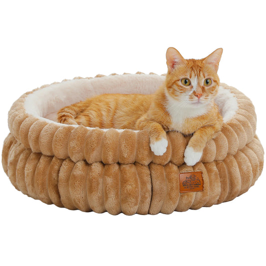 PAWZ Road Round Dog And Cat Bed For Medium Pets Washable Indoor All Seasons