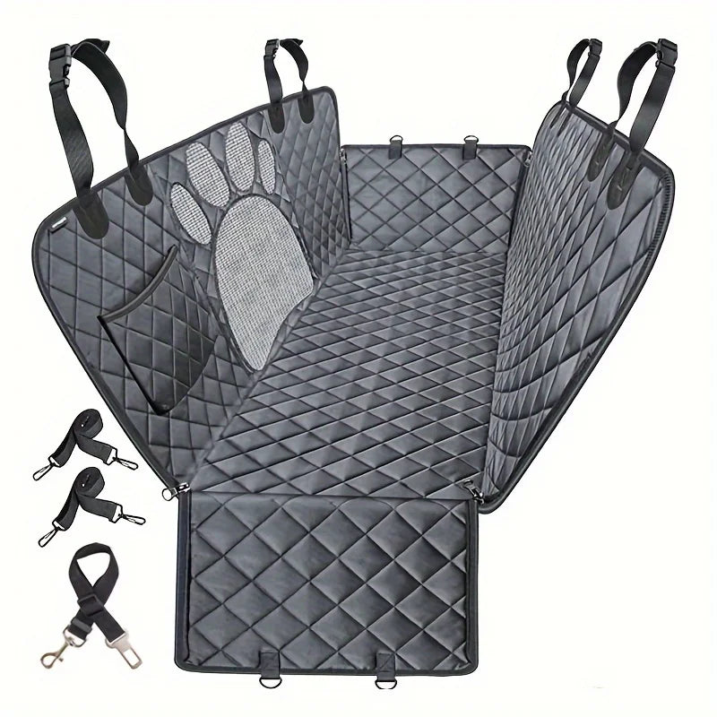 Heavy Duty Dog Seat Cover Hammock With Side Flaps Waterproof