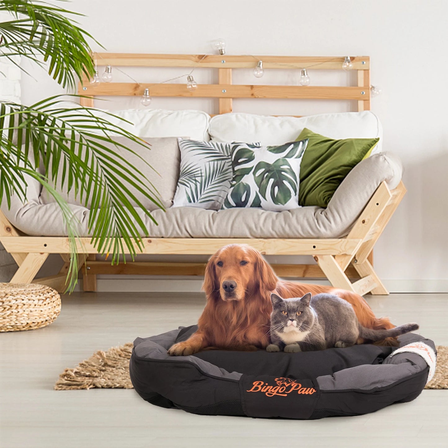All Season Calming Dog Bed With Removable Oxford Cover