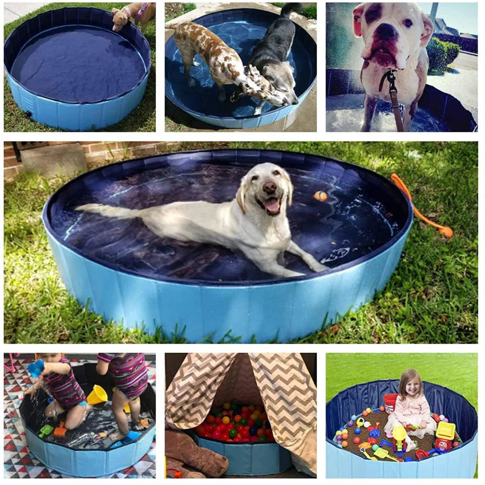 Foldable Portable Dog Pool For Large Dogs Bath Tub