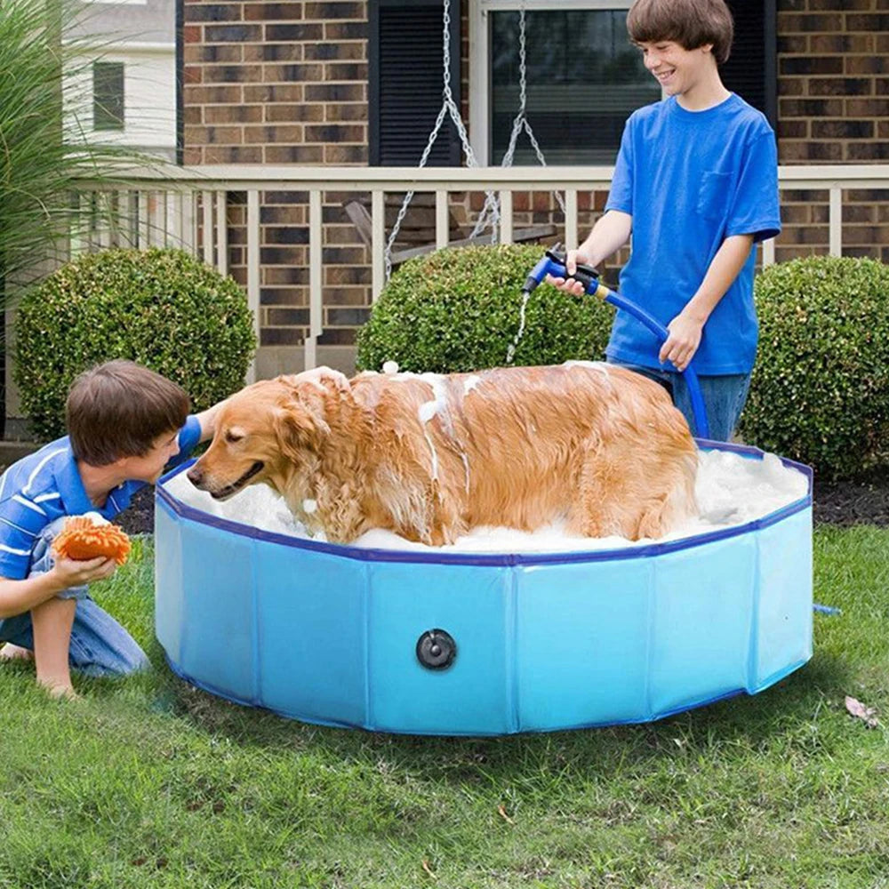 Foldable Portable Dog Pool For Large Dogs Bath Tub