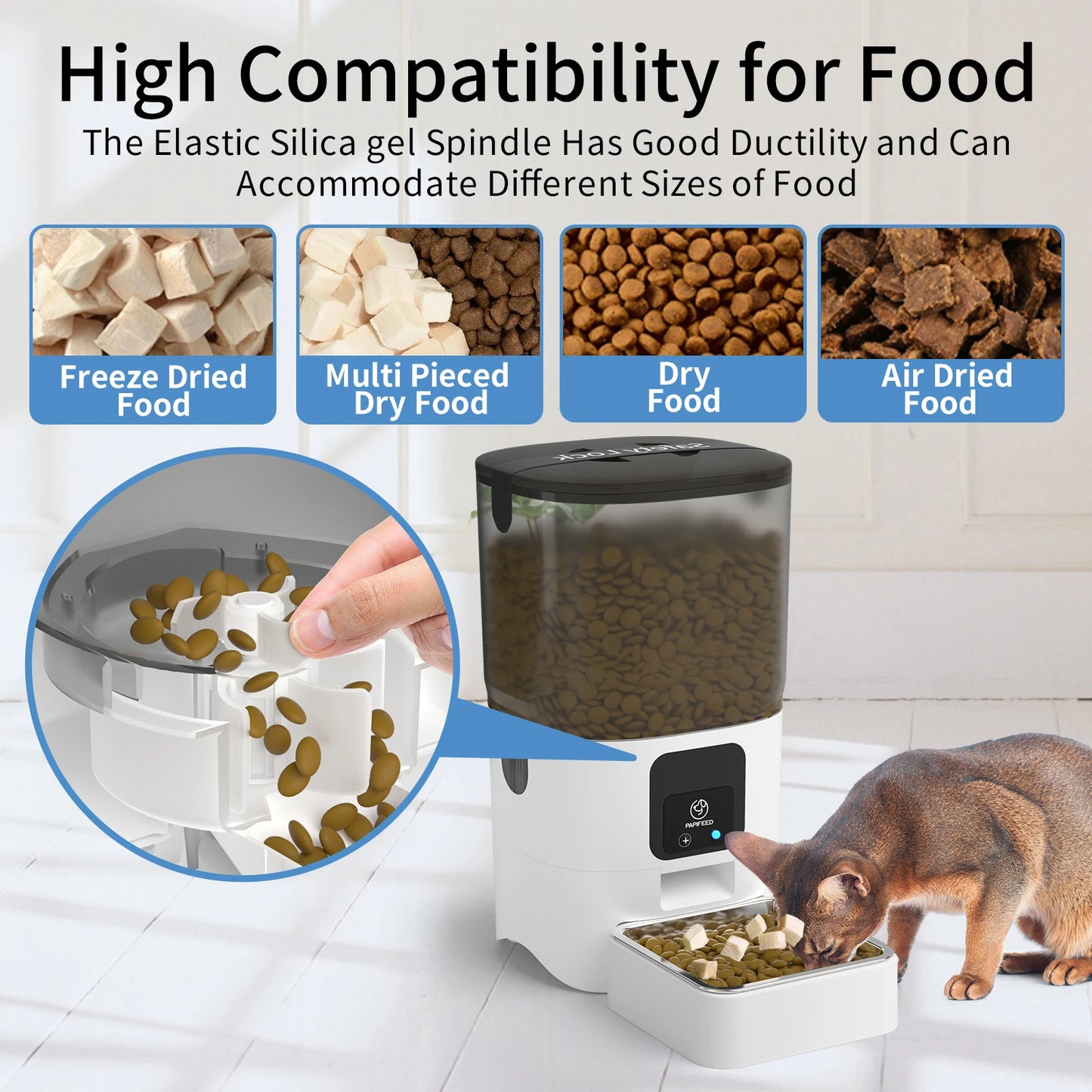 PAPIFEED Smart Automatic Cat Feeder with WiFi App Control